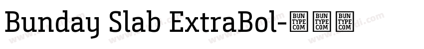Bunday Slab ExtraBol字体转换